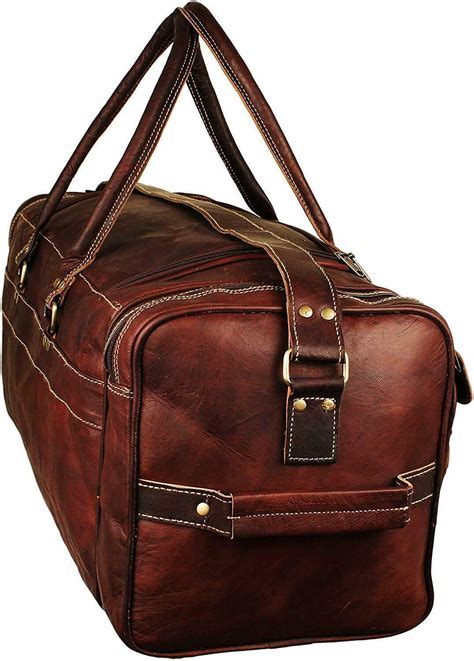 men's designer leather overnight bag